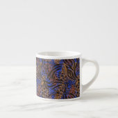 Luxuriöse Leopard- und Zebra-Druckmuster Espressotasse (Rechts)
