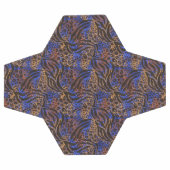 Luxuriöse Leopard- und Zebra-Druckmuster Fußball (Flach)