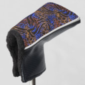 Luxuriöse Leopard- und Zebra-Druckmuster Golf Headcover (3/4 Vorderseite)