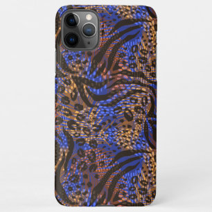 Luxuriöse Leopard- und Zebra-Druckmuster iPhone 11Pro Max Hülle