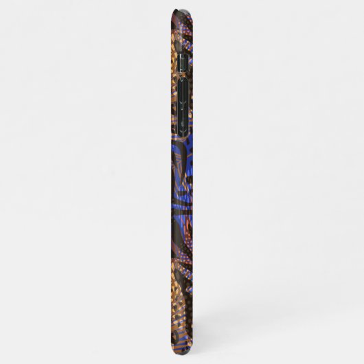 Luxuriöse Leopard- und Zebra-Druckmuster iPhone Hülle (Linke Seite)