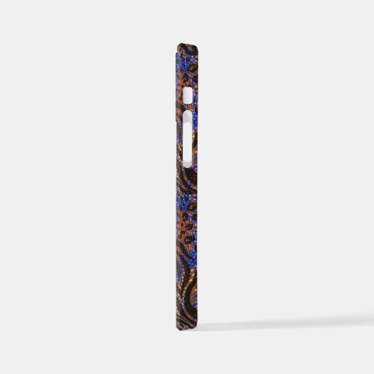 Luxuriöse Leopard- und Zebra-Druckmuster iPhone Hülle (Linke Seite)