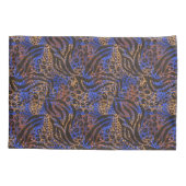 Luxuriöse Leopard- und Zebra-Druckmuster Kissenbezug (Rückseite)