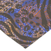 Luxuriöse Leopard- und Zebra-Druckmuster Kurzer Tischläufer (Ecke)