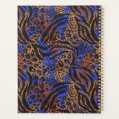 Luxuriöse Leopard- und Zebra-Druckmuster Planer (Rückseite)