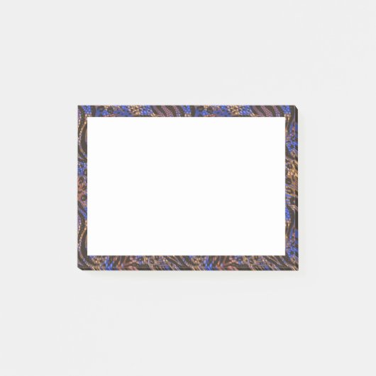 Luxuriöse Leopard- und Zebra-Druckmuster Post-it Klebezettel (Vorderseite)