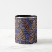 Luxuriöse Leopard- und Zebra-Druckmuster Tasse (Zentrum)