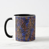 Luxuriöse Leopard- und Zebra-Druckmuster Tasse (Links)