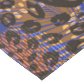 Luxuriöse Leopard- und Zebra-Druckmuster Tischdecke (Schrägansicht)