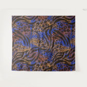Luxuriöse Leopard- und Zebra-Druckmuster Wandteppich (Vorderseite (Horizontal))
