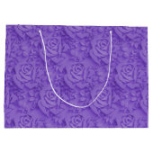 Luxuriöse Lila Rose Beliebt Große Geschenktüte (Rückseite)