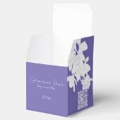 Luxuriöse lila Strömung Geschenkschachtel (Geöffnet)