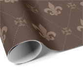 Luxuriöse Lilie Ornamental Wrapping Paper Geschenkpapier (Rolleneckpunkt)