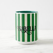 Luxuriöse Linen Moderne Green Gold Texture Collect Tasse (Zentrum)