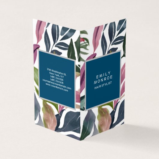 Luxuriöse Linen Schlicht Moderne Minimalistische B Visitenkarten (Vorderseite)