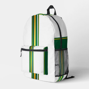Luxuriöse Linen Trendy Green Gold Texture Collecti Bedruckter Rucksack