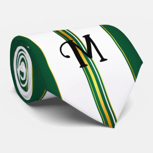 Luxuriöse Linen Trendy Green Gold Texture Collecti Krawatte