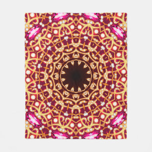 Luxuriöse mandala brooch Schmuck nahtlos Muster Fleecedecke
