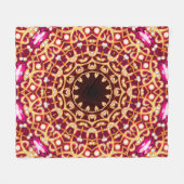 Luxuriöse mandala brooch Schmuck nahtlos Muster Fleecedecke (Vorderseite (Horizontal))