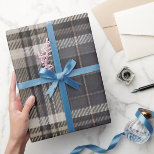 Luxuriöse Männliche Moderne Schottenmuster-Geschen Geschenkpapier