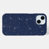 Luxuriöse Marineblau glänzend goldenes Glitzer Case-Mate iPhone Hülle (Rückseite (Horizontal))
