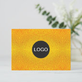 Luxuriöse Markenlogos, elegantes Goldenes Geschenk (Stehend Vorderseite)