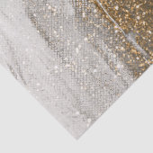 Luxuriöse Marmor Gold blickt weiß und grau Seidenpapier (Detail)