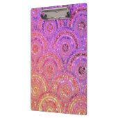 Luxuriöse Metallfolien Glitzer Pink Gold Dots Circ Klemmbrett (Links)