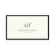 Luxuriöse Minimal Monogram Black Ivory Chic Stilvo
