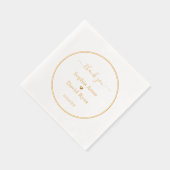 Luxuriöse Minimalistische Hochzeitsnadel gestempel Servietten Mit Folie (Rechts)