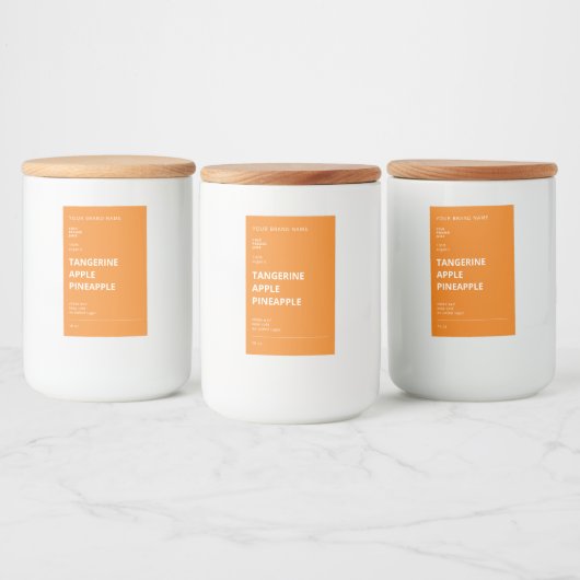 Luxuriöse Minimalistische Juice Smoothie Flaschen Lebensmitteletikett (Flaschen)