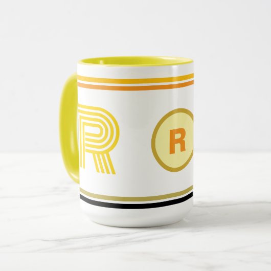 Luxuriöse Mit Monogramm Erstkaffee Tasse Geschenk (Vorderseite Links)