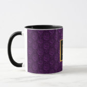 Luxuriöse Mit Monogramm Lila Tasse (Links)