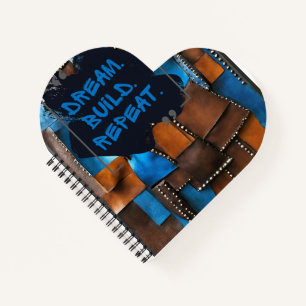 Luxuriöse Mixed Media zum afrikanischen Kulturerbe Notizblock