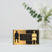 Luxuriöse Mode fügt Ihren Text für ihn hinzu Visitenkarte (Stehend Vorderseite)