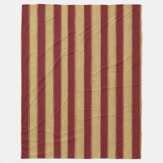 Luxuriöse moderne Burgundy Gold Linen Collection Fleecedecke (Vorderseite)