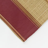 Luxuriöse moderne Burgundy Gold Linen Collection Fleecedecke (Ecke)