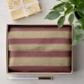 Luxuriöse moderne Burgundy Gold Linen Collection Seidenpapier (Geschenk)