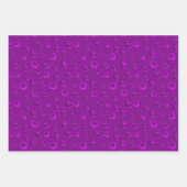 Luxuriöse Moderne Elegante Glitzer Lila Herz Geschenkpapier Set (Vorderseite)