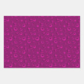 Luxuriöse Moderne Elegante Glitzer Rosa Herz Geschenkpapier Set (Vorderseite 3)