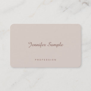 Luxuriöse moderne, elegante und einfache Vorlage f Visitenkarte