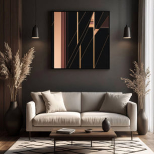 Luxuriöse moderne elegante Wohndekoration Leinwanddruck