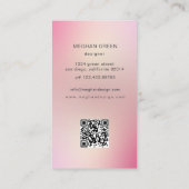 Luxuriöse moderne Foto Gradienten lila Visitenkart Visitenkarte (Rückseite)