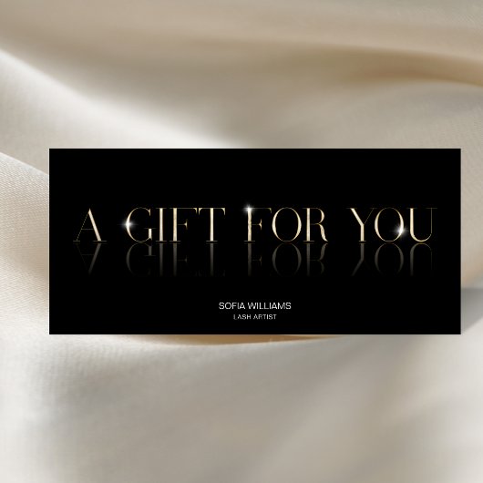 Luxuriöse moderne Geschenkgutschein Geschenkkarte 