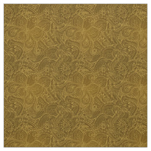 Luxuriöse moderne Gold Natural Floral Butterfly Stoff