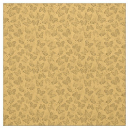 Luxuriöse moderne Gold Natural Floral Butterfly Stoff