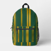 Luxuriöse moderne grüne Gold Textur Kollektion Bedruckter Rucksack (Vorderseite)