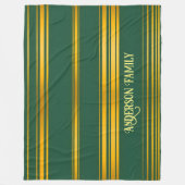 Luxuriöse moderne grüne Gold Textur Kollektion Fleecedecke (Vorderseite)
