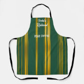 Luxuriöse moderne grüne Gold Textur Kollektion Schürze (Vorderseite)