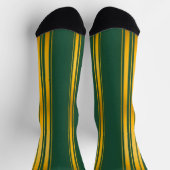 Luxuriöse moderne grüne Gold Textur Kollektion Socken (Oben)